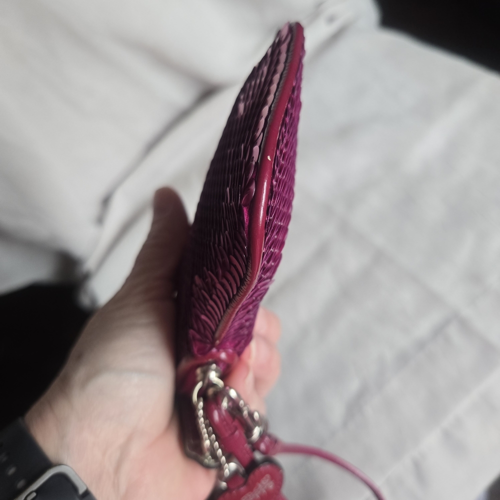 Vintage Coach Poppy Sequin Sweetheart Wristlet  - Picture 6 of 8